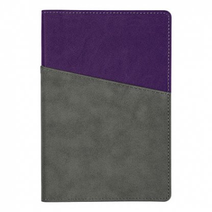Ежедневник Flexy Smart Porta Nuba Latte A5, недатированный, серый с фиолетовым