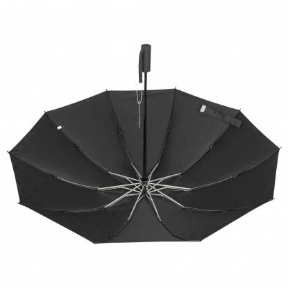 Зонт складной автоматический обратного сложения Forest Lotus Reverse, черный
