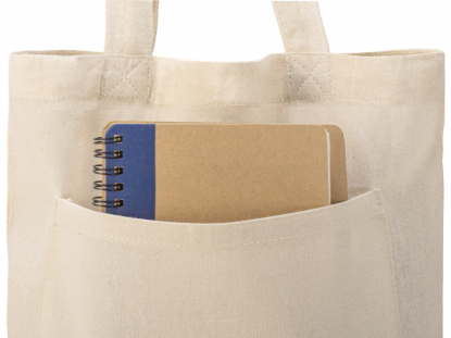 Cумка Clip с застежкой из экокожи, натуральная