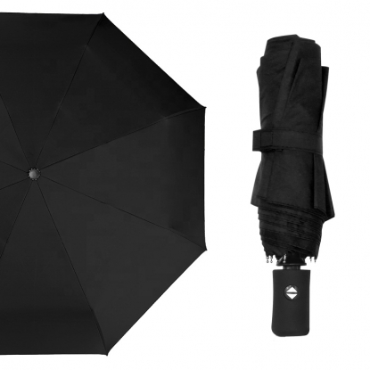 Автоматический противоштормовой зонт Vortex, чёрный