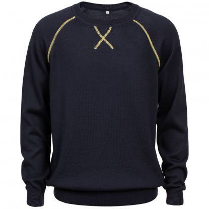 Джемпер Stitch с контрастной отделкой, синий 