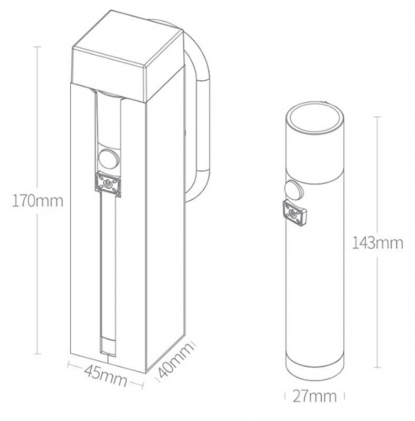 Многофункциональный фонарик Xiaomi NexTool Multifunction Induction Flashlight