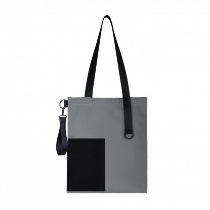 Шоппер Superbag Color, серый с чёрным