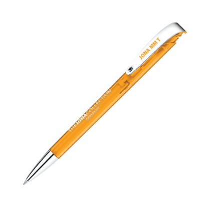 Ручка шариковая JONA MM TRANSPARENT, оранжевая