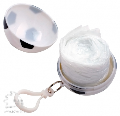 Дождевик в футляре Футбольный мяч, раскрытый