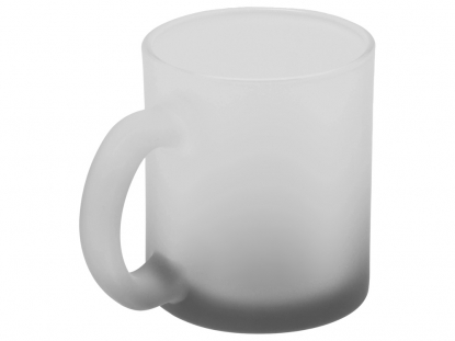 Стеклянная матовая кружка с градиентом для сублимации Омбре, черная