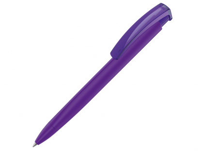 Шариковая ручка трехгранная TRINITY K transparent GUM soft-touch, фиолетовая
