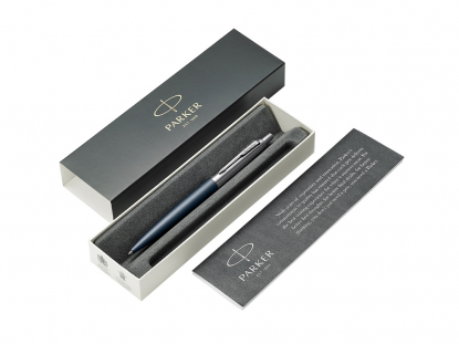Ручка шариковая Parker Jotter XL Matte CT, синяя с серебристым