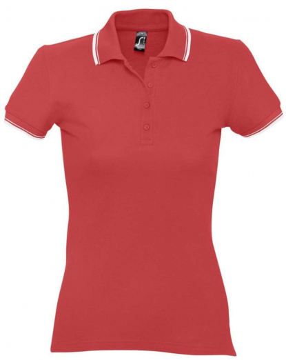  Рубашка поло женская Practice women 270, красная