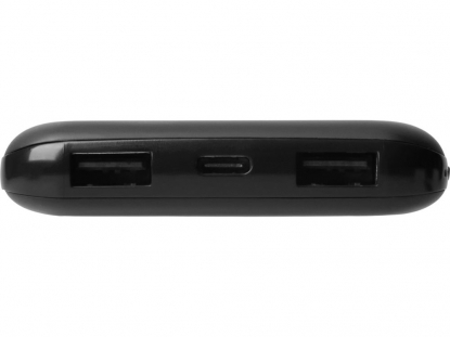 Набор из внешнего аккумулятора и универсального кабеля с подсветкой лого Reserve LED, 10000mAh, черный