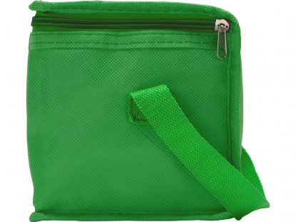 Сумка-холодильник Reviver из нетканого переработанного материала RPET, зеленая