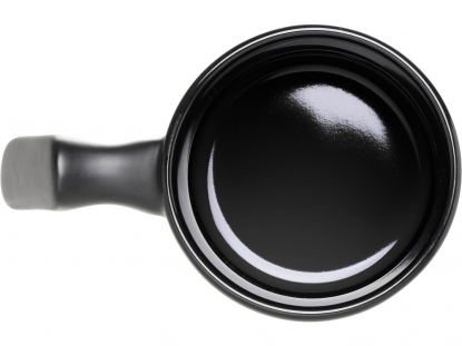 Кружка матовая с прямой ручкой Axio, черная