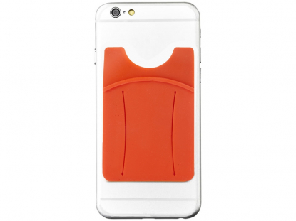 Картхолдер для телефона с держателем Trighold, оранжевый