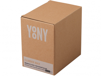 Стальная кружка с двойными стенками Climber Max, коробка