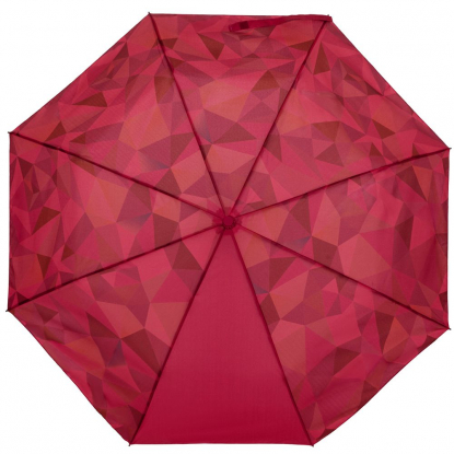 Складной зонт Gems, красный, купол