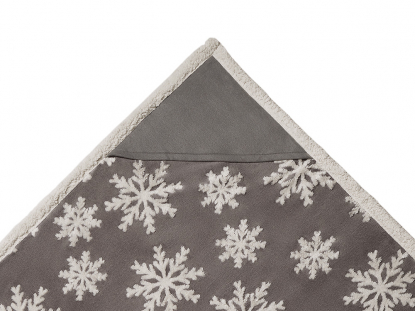 Плед Snowflake новогодний с капюшоном