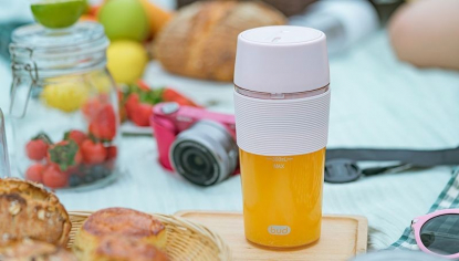 Портативная соковыжималка Xiaomi Bo's Bud Portable Juice Cup, розовая