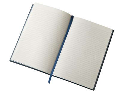 Блокнот в гибкой обложке А5 C1 софт-тач, темно-синий