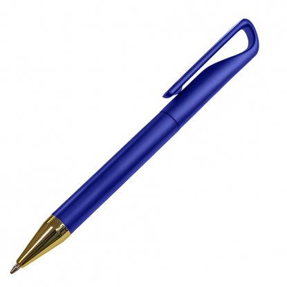 Ручка шариковая GLOSSY GOLD, синяя
