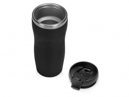 Термокружка Double wall mug С1 soft-touch, черная