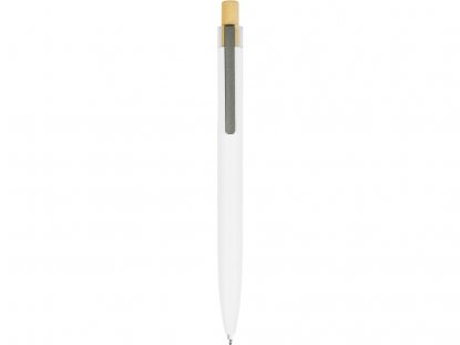 Ручка шариковая из переработанного алюминия Blossom, белая