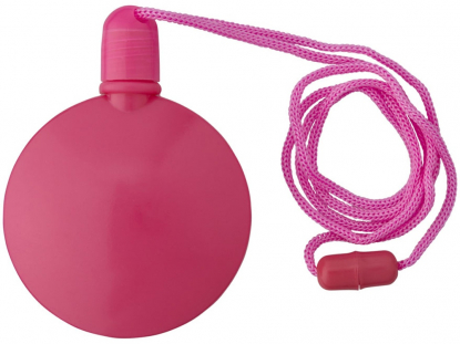 Круглый диспенсер для мыльных пузырей, розовый, вид спереди
