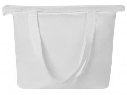 Сумка Levy хлопковая с широким дном, 240 г/м2, белая