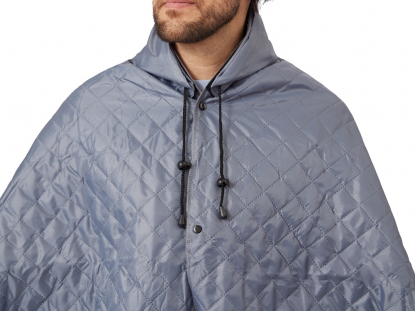 Плед-пончо 2-в-1 Cappy с капюшоном и мешком, серый