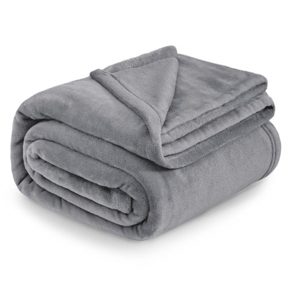 Плюшевый плед Teddy, серый