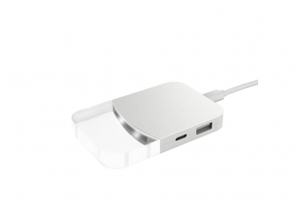 USB хаб Mini iLO Hub, белый, вид сбоку