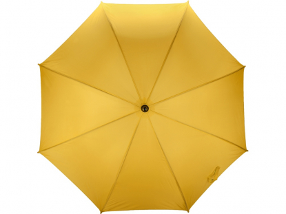 Зонт-трость Радуга, полуавтомат, желтый, купол