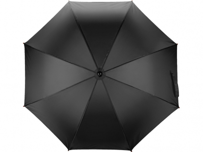 Зонт-трость Радуга, полуавтомат, черный, купол
