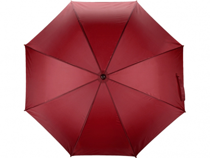 Зонт-трость Радуга, полуавтомат, бордовый, купол
