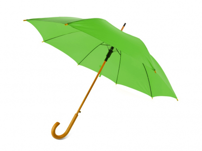 Зонт-трость Радуга, полуавтомат, светло-зеленый