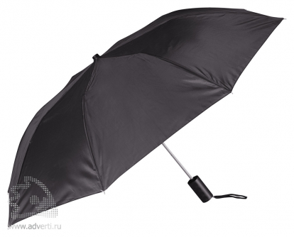 Зонт складной Андрия, полуавтомат, 2 сложения, черный