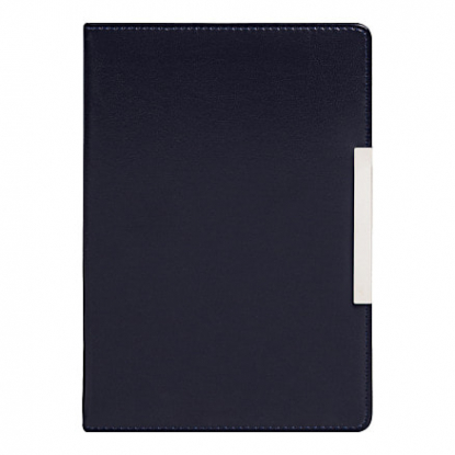 Ежедневник City Moderna Pristine А5, недатированный, синий с серебристый