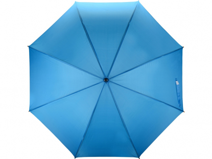 Зонт-трость Радуга, полуавтомат, голубой, купол