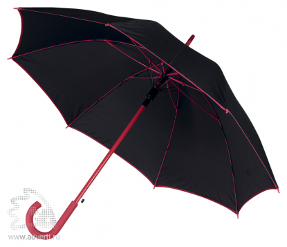 Зонт-трость Гилфорт, полуавтомат, красный