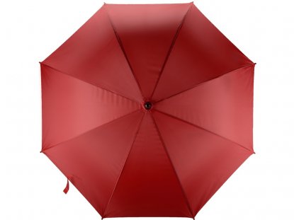 Зонт-трость Радуга, полуавтомат, красный, купол