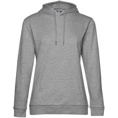 Толстовка с капюшоном Hoodie, женская, серый меланж