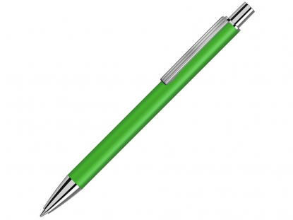 Ручка шариковая металлическая Groove, зеленая
