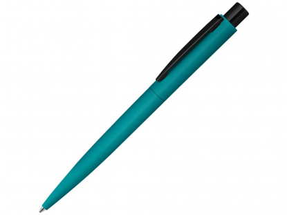 Ручка шариковая металлическая Lumos M soft-touch, серо-зеленая