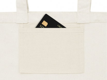 Сумка для шоппинга Cotton из переработанного хлопка, 280 г/м2, натуральная