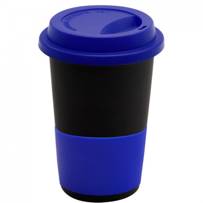 Кружка Magic To Go, черная с темно-синим