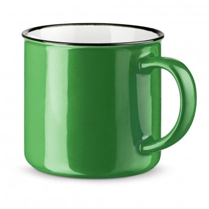 Керамическая кружка VERNON, зеленая