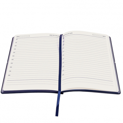 Ежедневник A5 недатированный Massimo в мягком переплёте, темно-синий