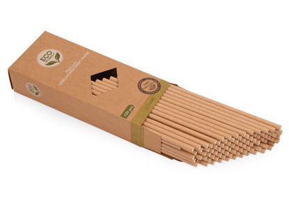 Набор крафтовых трубочек Kraft straw