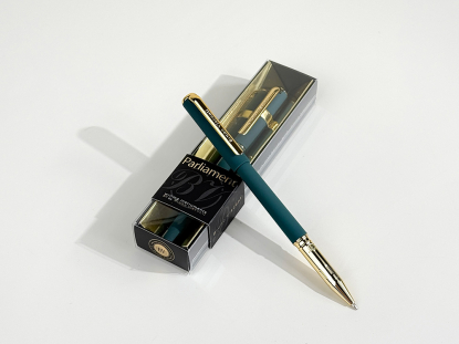 Ручка пластиковая шариковая Parliament, зеленая