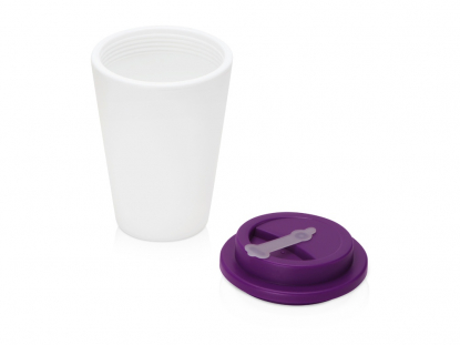Пластиковый стакан с двойными стенками Take away, фиолетовый