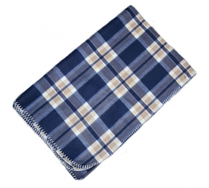 Флисовый плед в клетку Shon